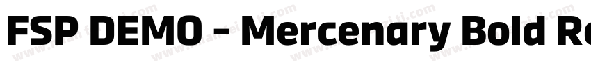 FSP DEMO - Mercenary Bold Regular字体转换